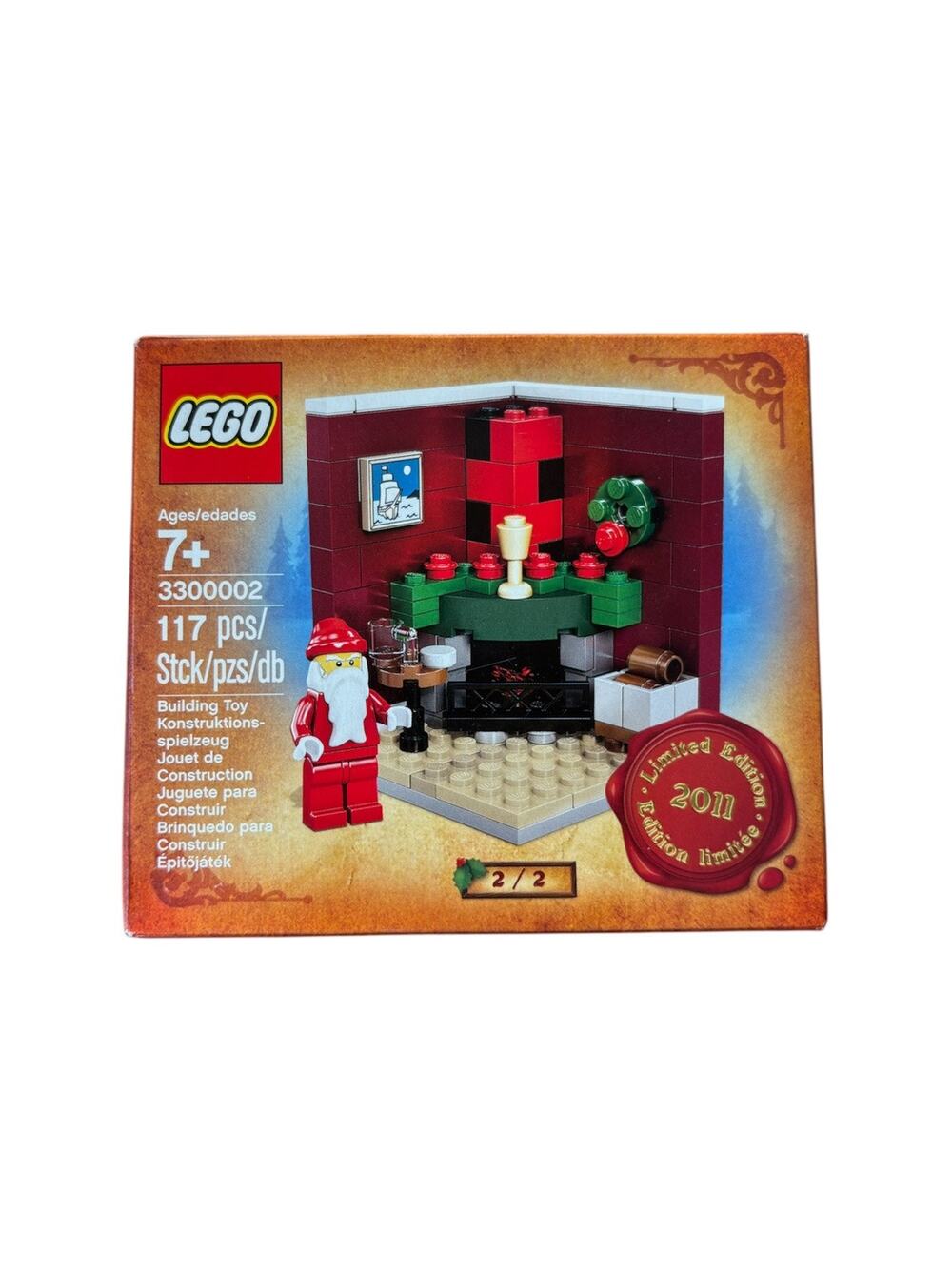 LEGO 300002 Christmas Holiday Set 2 of 2 Fire Place Scene - NIB SEALED - Retired